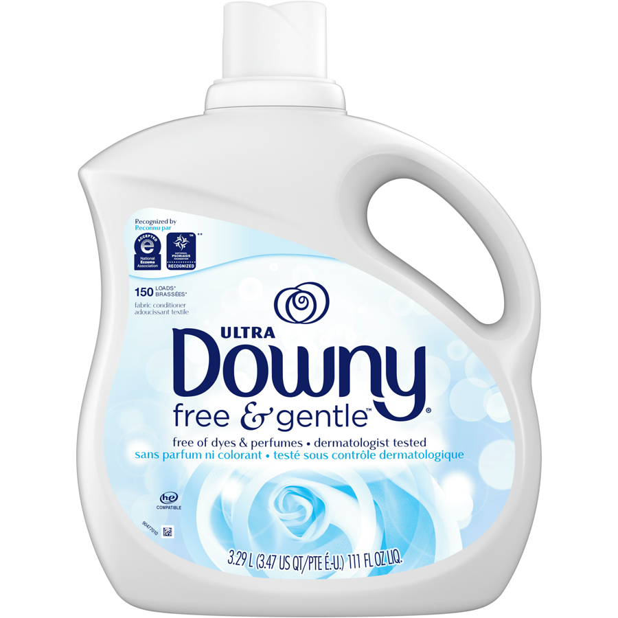 Downy Fabric Softener, Soft, Free & Gentle 150 Loads, 3.29L