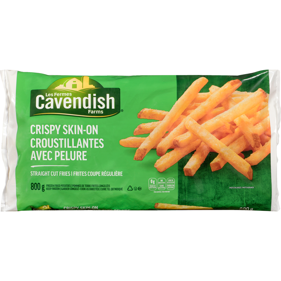 Cavendish Farms Fries, Crispy Skin On, 800 g