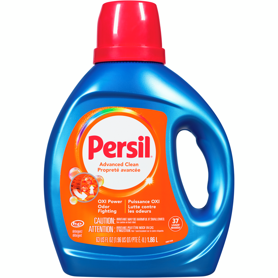 Persil Laundry Detergent, Advanced Clean, Oxi & Odour Power, 1.86L