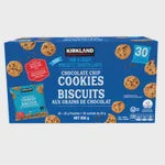 Kirkland Thin & Crispy Chocolate Chip Cookies, 30 packets x 28g (850g)