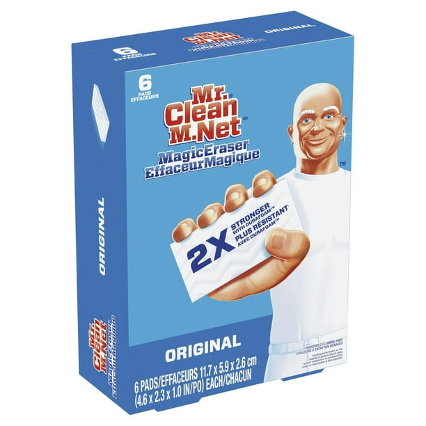 Mr. Clean Magic Eraser, 2x stronger w/ Durafoam, 6 Pads