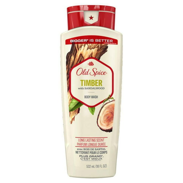 Old Spice Body Wash, Timber with Sandalwood, 532 mL