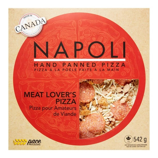 Napoli Hand Panned Pizza, 12" Meat Lover's, 542g