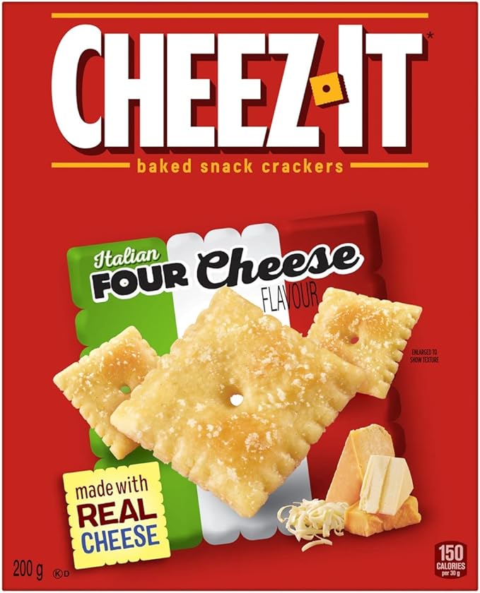 Cheez It Crackers, Italian Four Cheese, 200 g