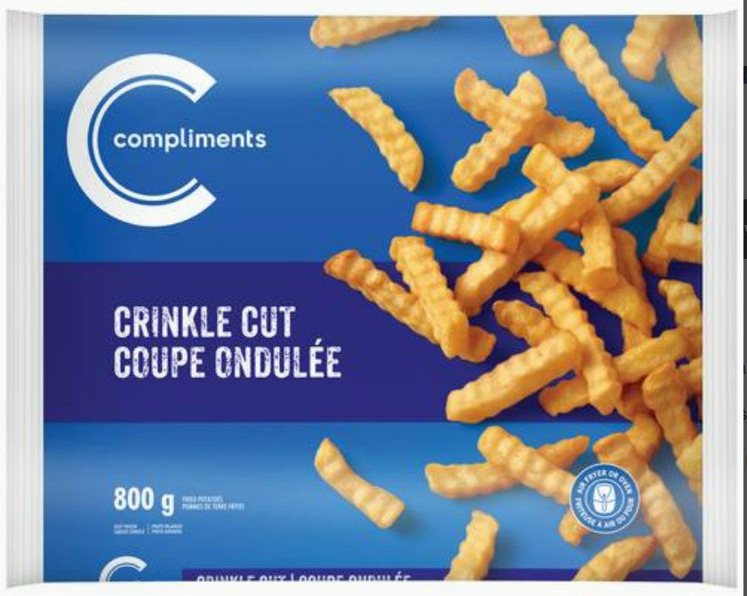 Compliments Fries, Crinkle Cut, 800g