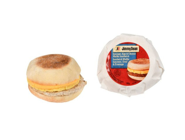 Jimmy Dean Sausage Egg & Cheese Breakfast Sandwich, Frozen, 141 g