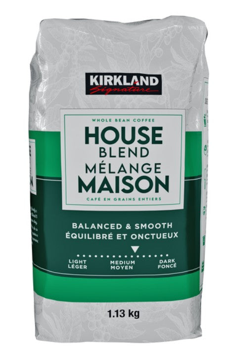 Kirkland Coffee Beans, House Blend, Medium Roast , 1.13 kg