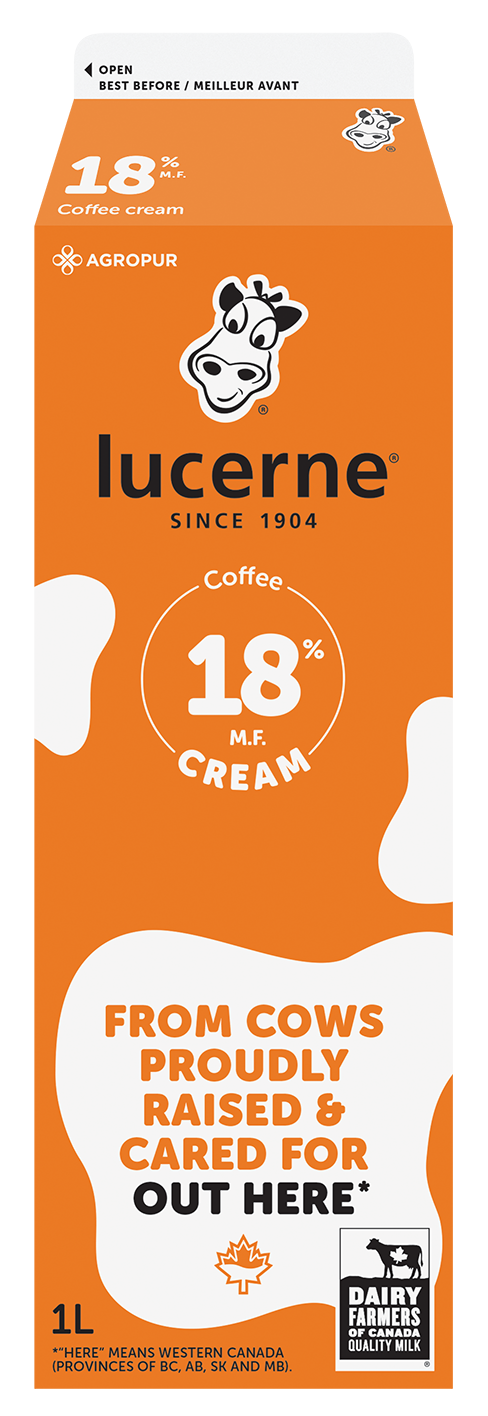 Lucerne Coffee Cream, 18%, 1L