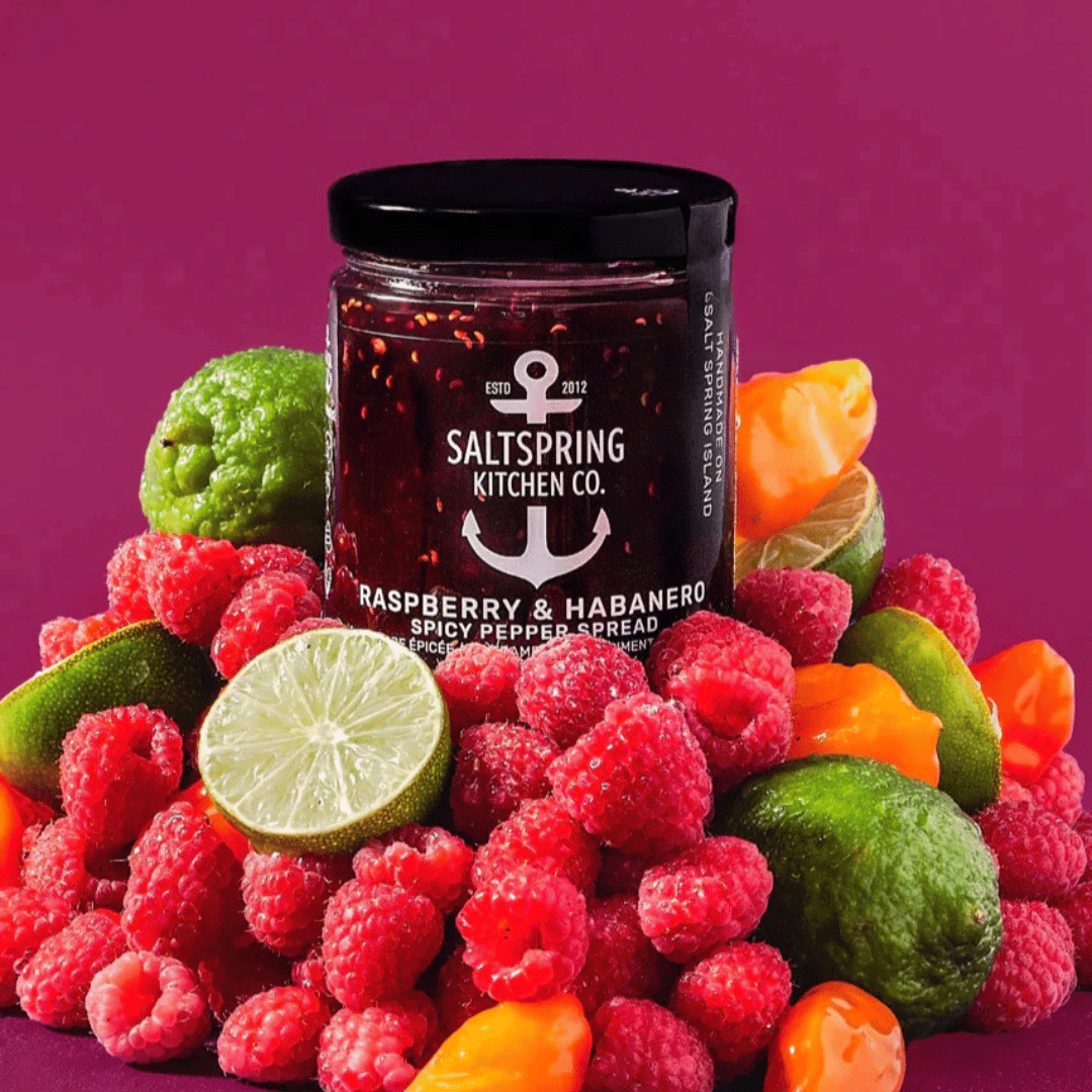Saltspring Kitchens, Spicy Spread, Raspberry & Habanero Spicy Pepper, 125ml