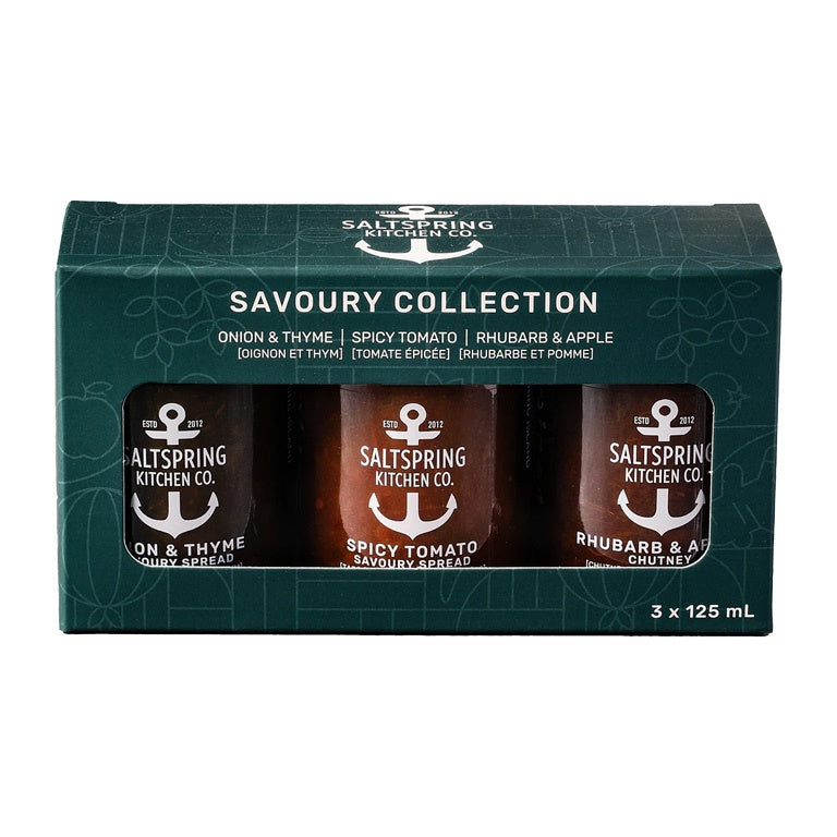 SaltSpring Kitchens, Savoury Trio Collection Gift Box, 3x125ml