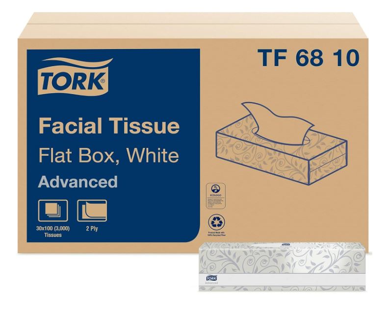 TF 68 10 Tork Facial Tissue, Advanced 2-ply, 30 Boxes/case (TF6920A)