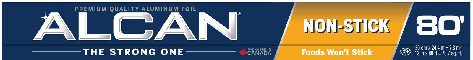 Alcan Aluminum Foil, Non-Stick, 80' x 12"