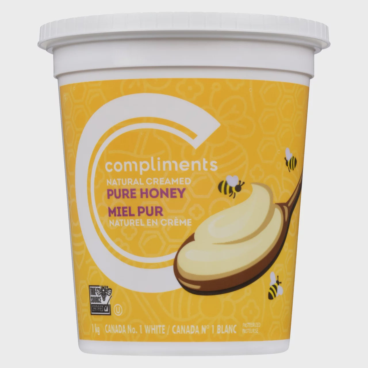 Compliments Pure Naturally Creamed Honey 1 KG