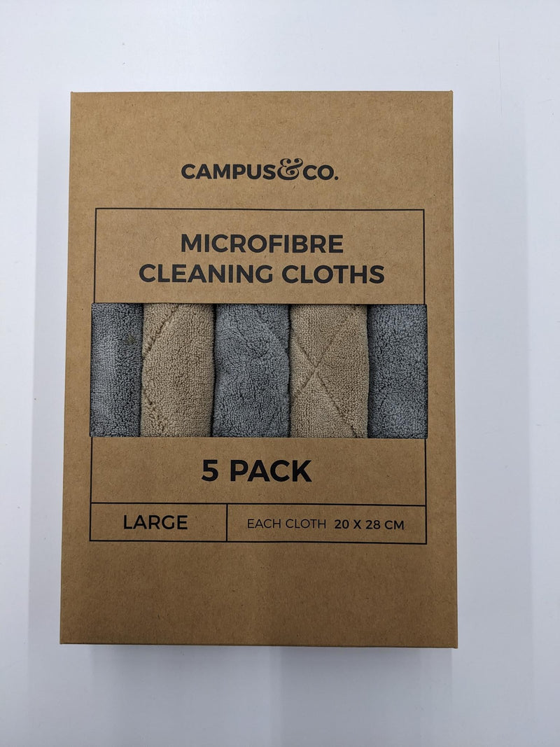 Campus & Co. Microfibre Cleaning Cloths, 5 pack