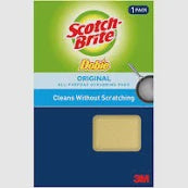 Scotch-Brite Dobie Original, Cleans without scratching, 2.6"x4.3", 2 scrubbing pads