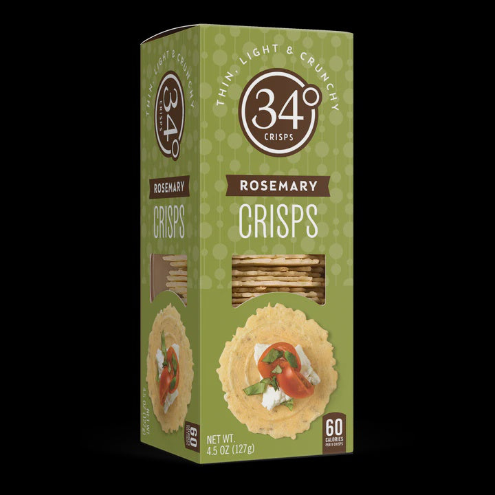 34 Degree, Crispbreads, Rosemary, 127g