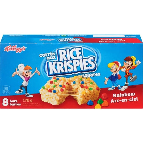 Kellogg's Rice Krispies Squares, Rainbow, 8 bars, 176 g