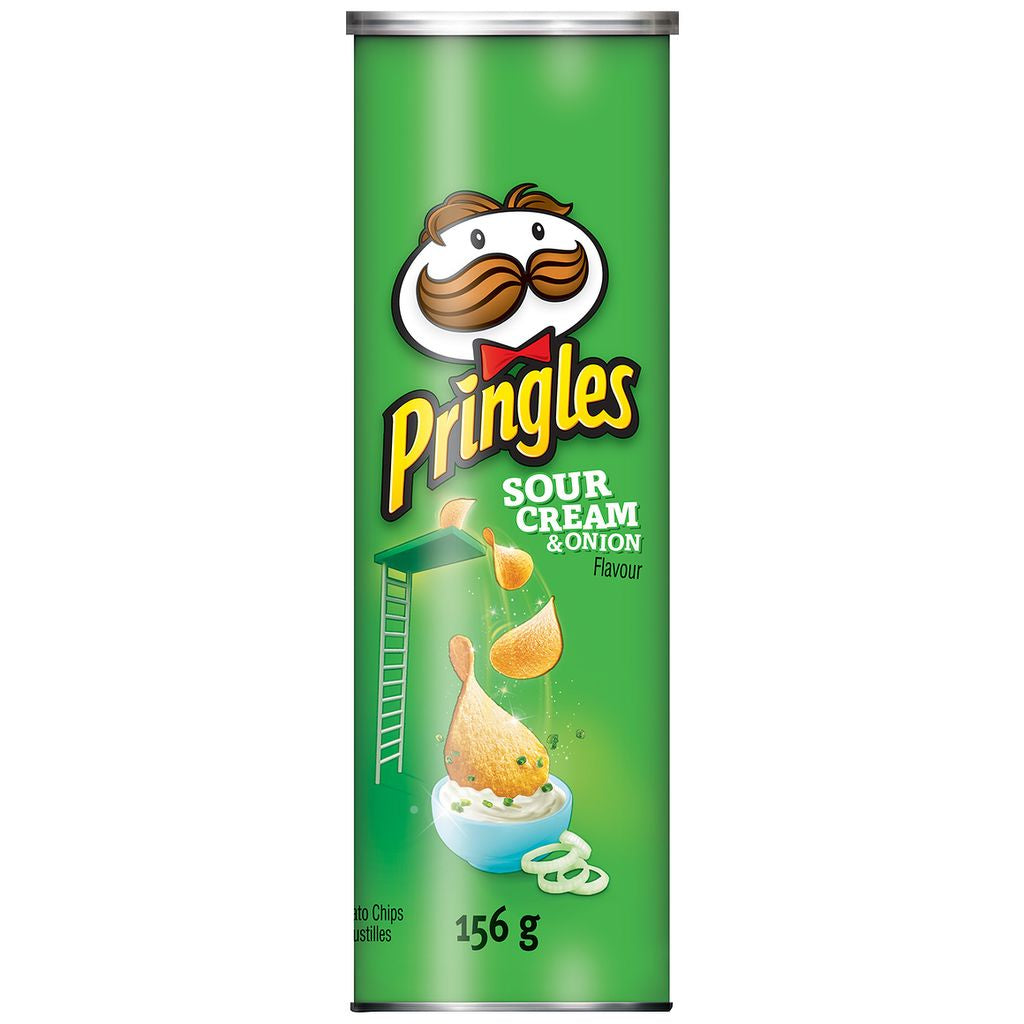Pringles Chips, Sour Cream & Onion, 156g