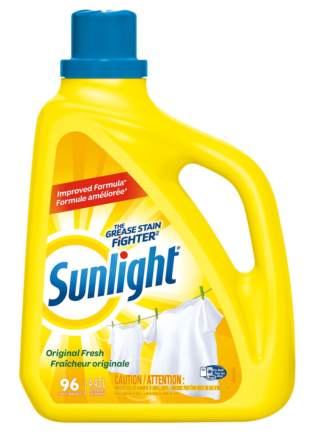 Sunlight Washing Detergent, Original Fresh 96 loads, 4.43 L