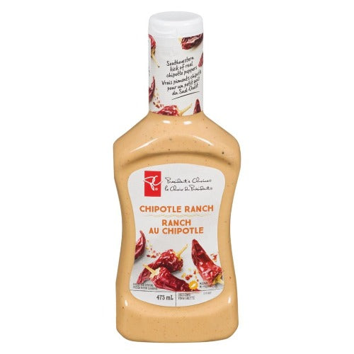 PC Salad Dressing, Chipotle Ranch, 475 mL