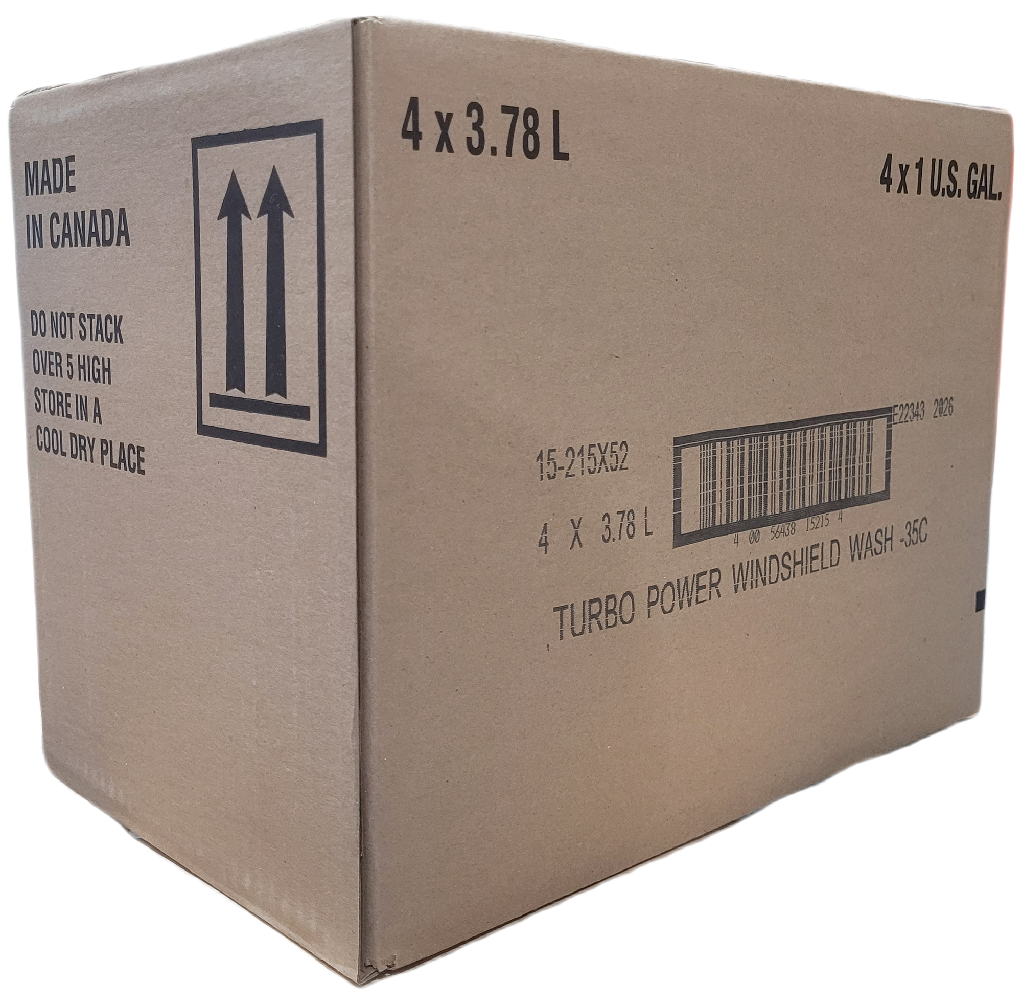 Turbo Power Washer Fluid -35 Degrees, 3.78L Case of 4