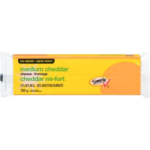 No Name Cheese, Medium Cheddar, 700g