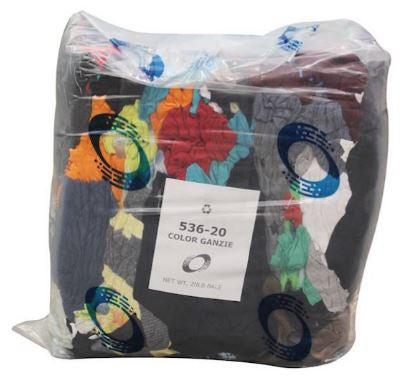 Coloured Cotton Ganzie Rags - 20lb
