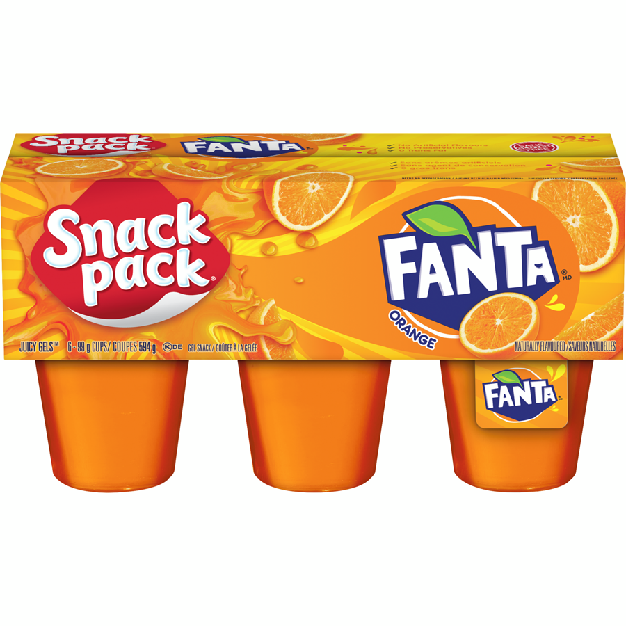 Snack Pack Fanta Juicy Gel, 6x99g