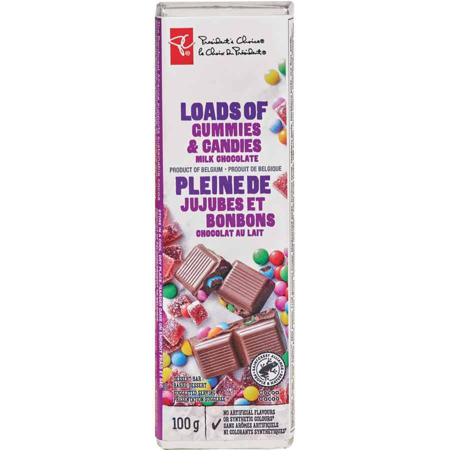 PC Loads of Chocolate Bar, Gummies & Candies, 100 g