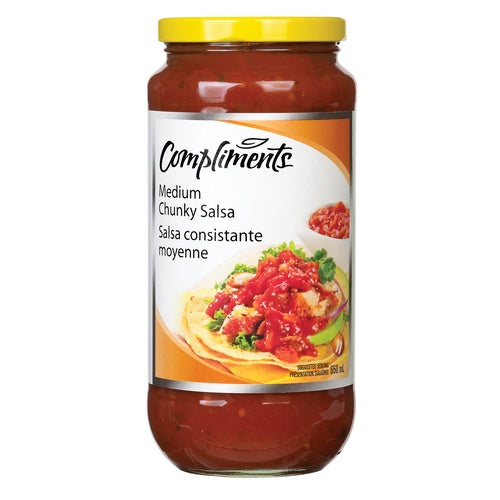 Compliments Extra Chunky Salsa, Medium, 650g