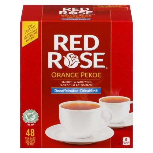 Red Rose Tea, Orange Pekoe, Decaf, 48 bags