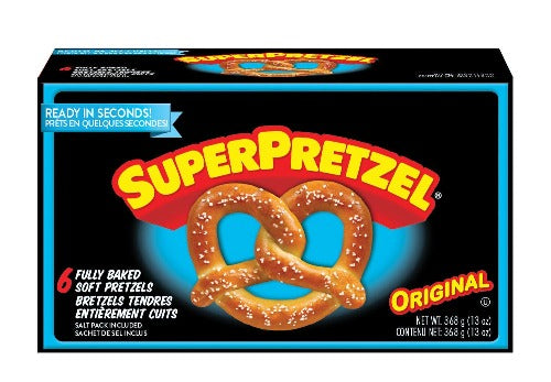 SuperPretzel Fully Baked Soft, Original, 6, 368 g