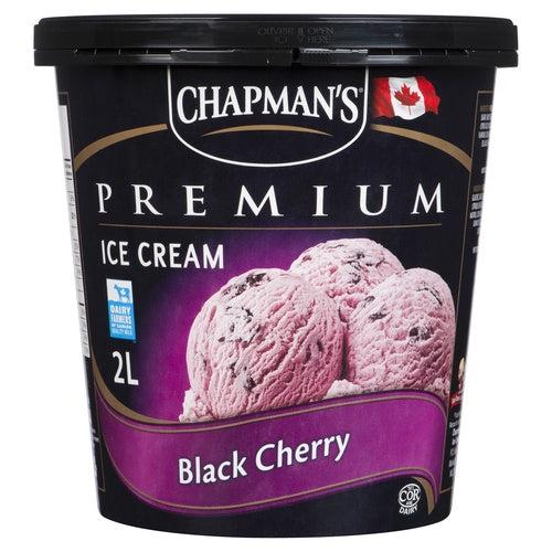 Chapman's Ice Cream, Black Cherry, 2 L