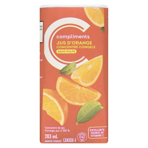 Compliments Frozen Orange Juice, 283 mL