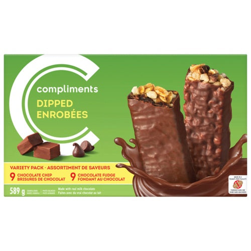 Compliments Dipped Granola Bars, 2 Variety Pack,  589 g, 18