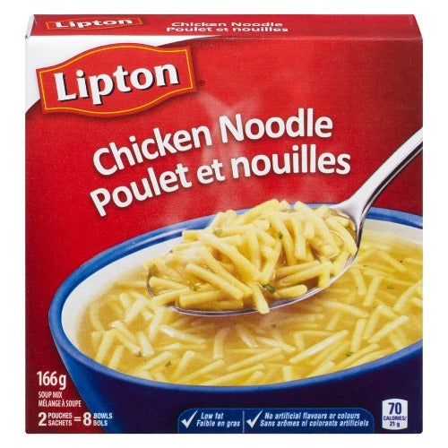Lipton Dry Soup Mix, Chicken Noodle, 2 pouches, 166g