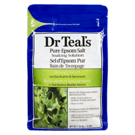 Dr Teal's Pure Epsom Salt, Soaking Solution, Eucalyptus & Spearmint,1.36 kg