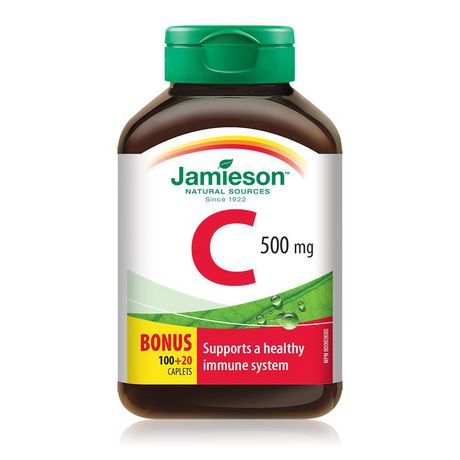 Jamieson, Vitamin C 500 mg, 120 Caplets