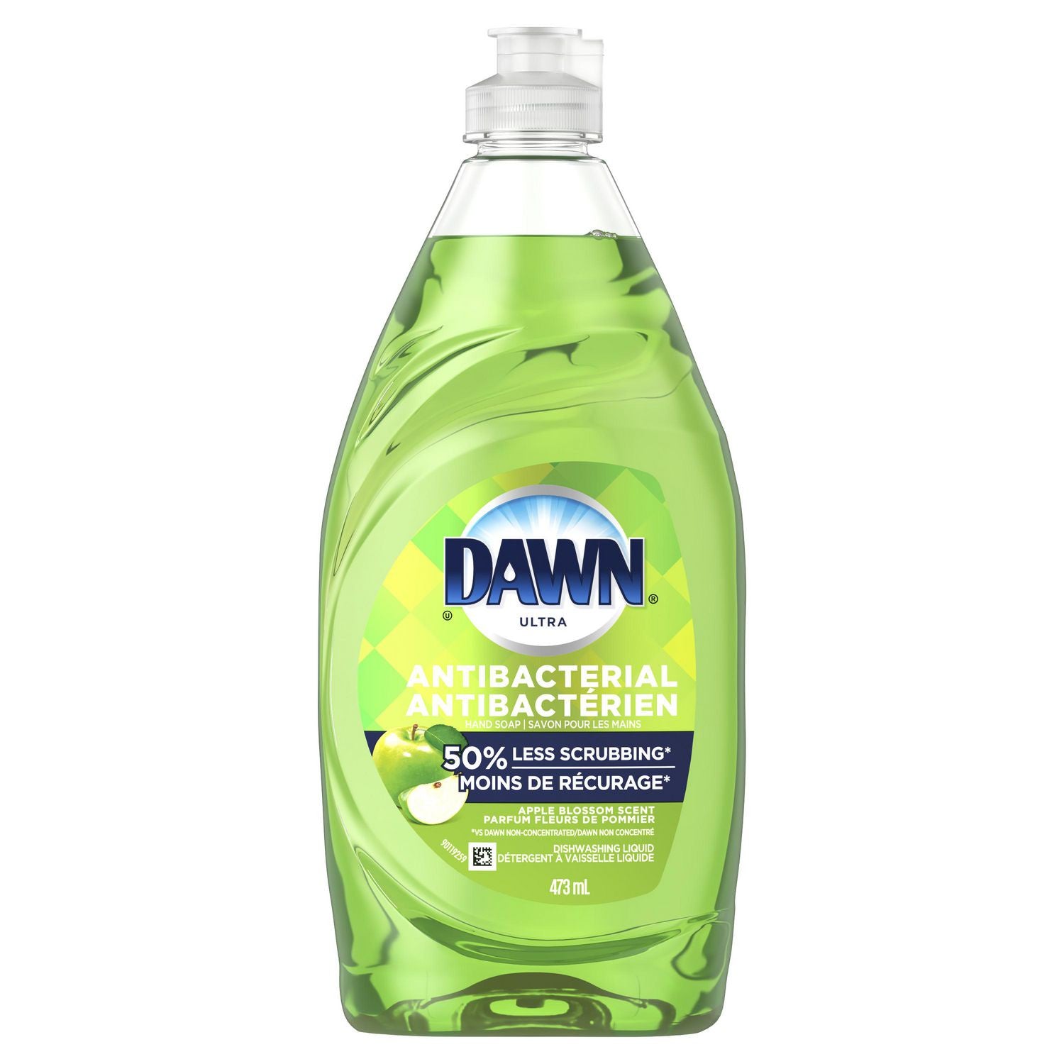 Dawn Antibacterial Dishwashing Liquid Soap, Apple Blossom, 473 mL