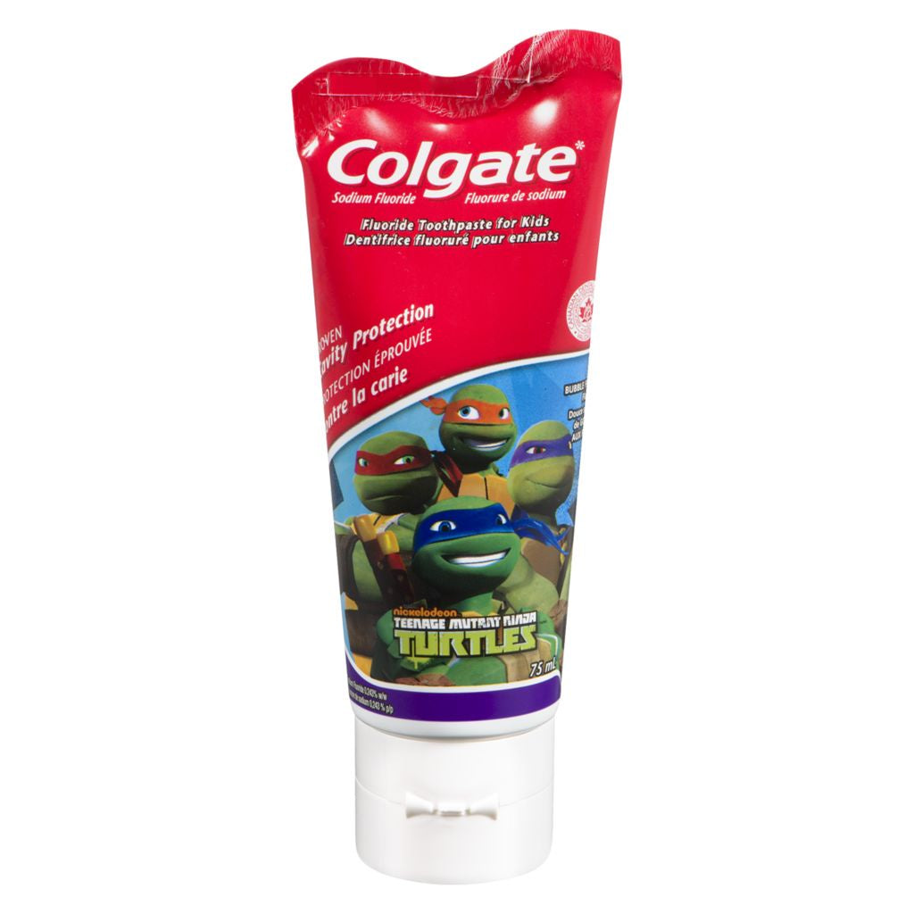 Colgate Toothpaste, Kids, Mild Bubble Fruit, 75 mL