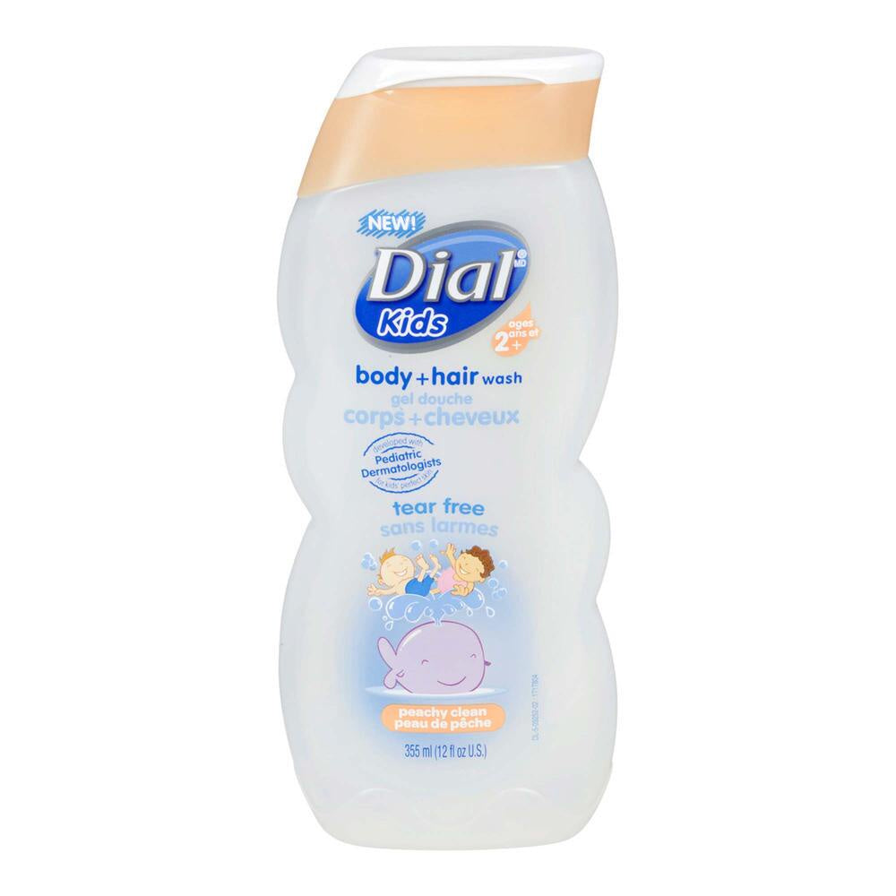 Dial Kids Wash, Body + Hair Gel Peachy Clean, 355ml