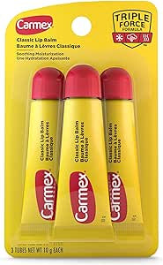 Carmex Lip Balm, 3 x 10g