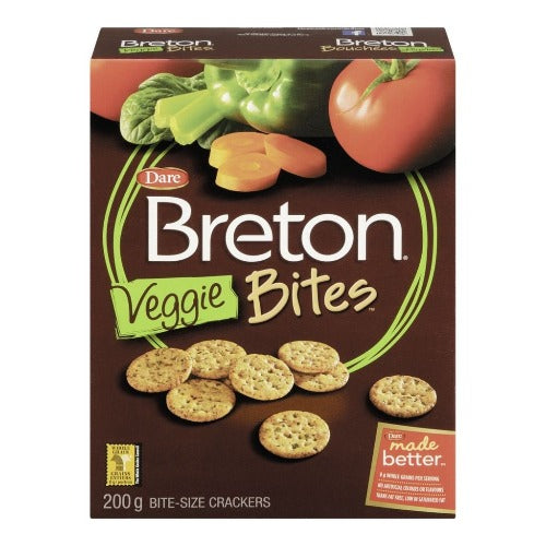 Dare, Breton Crackers, Veggie Bites, 200g