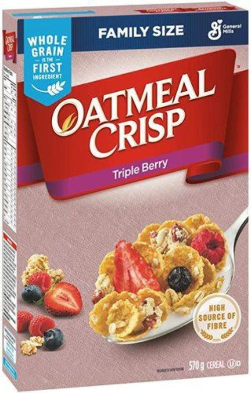 Oatmeal Crisp Cereal, Triple Berry, 570g