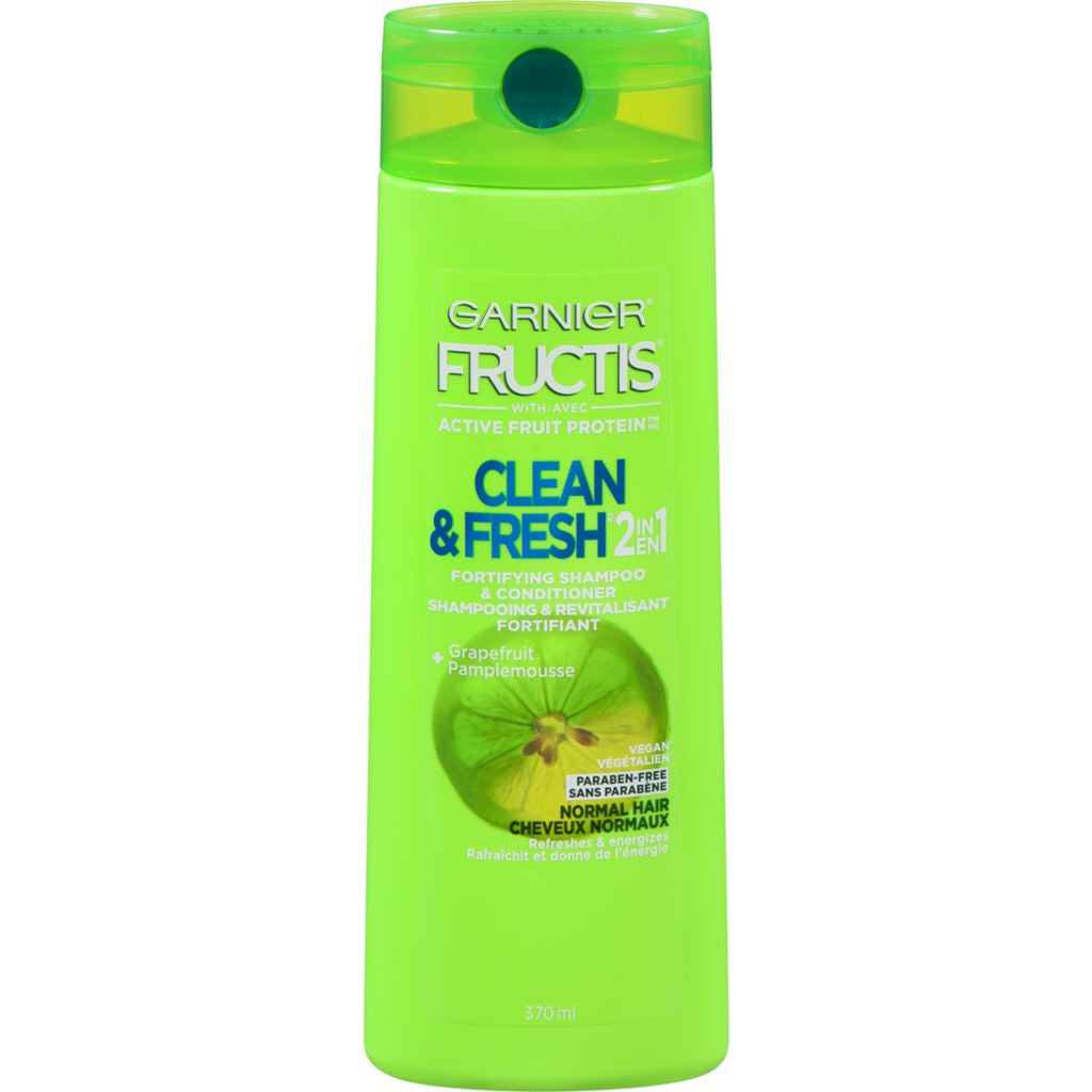 Fructis Hair Care, 2in1, Clean&Fresh, 370ml