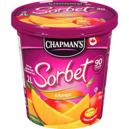 Chapman's Sorbet, Mango, 2 L