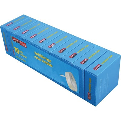 Staples Invisible Tape, Dispenser Refill Rolls,  3/4" x 1296", 10 Rolls