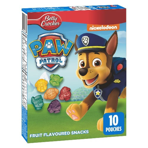 Betty Crocker Fruit Snacks, Paw Patrol, 10 Pouches,  226 g