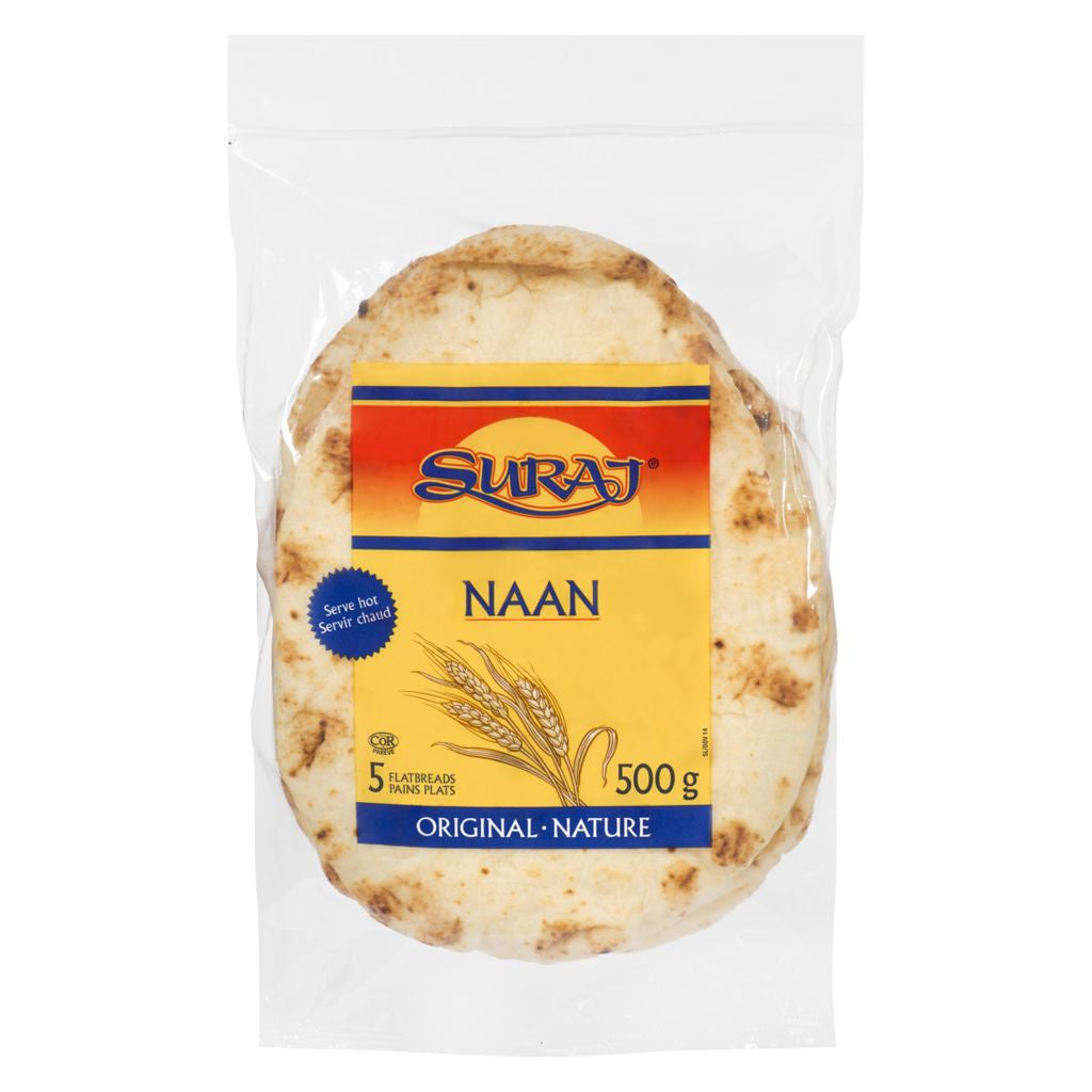 Suraj Naan Flatbread, Original, 5, 500g