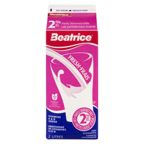 Beatrice Milk, 2%, 2L